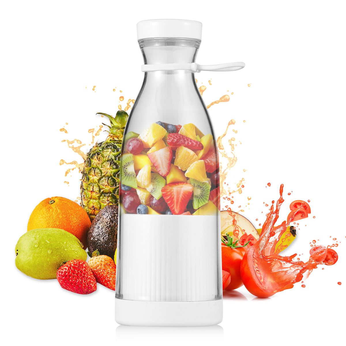 Portable Mini Electric Blender 300ml Juicer Cup 6 Blades For