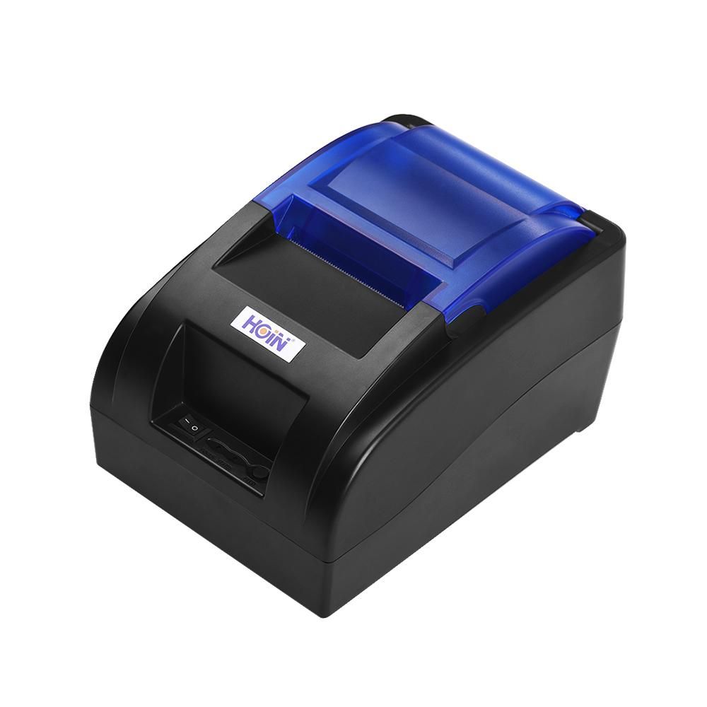 HOIN Portable 58mm Thermal Receipt Printer with BT & USB Interface High Speed Bill Ticket Clear Printing Compatible with ESC/POS Commands Set for Supermarket Store Shop Business Support for Windows//Linux/Android/iOS