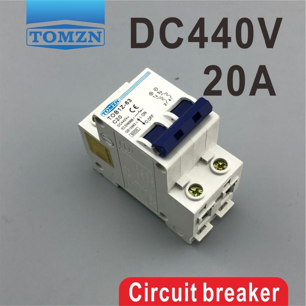 Current 2P Circuit DC 440V 20A Direct Breaker