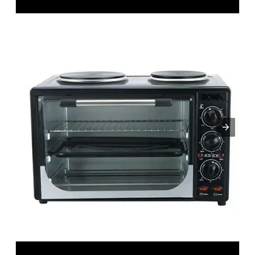 Large Rotisserie Electric Oven With 2 Top Burners