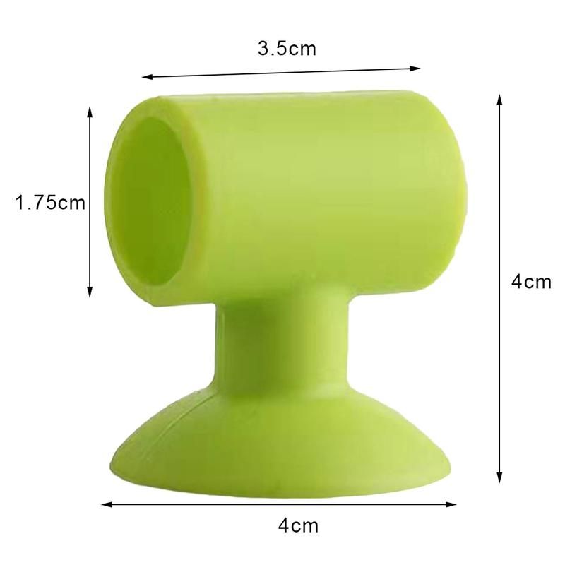 Shockproof Silicone Door Stopper Handle Buffer Wall-Brown