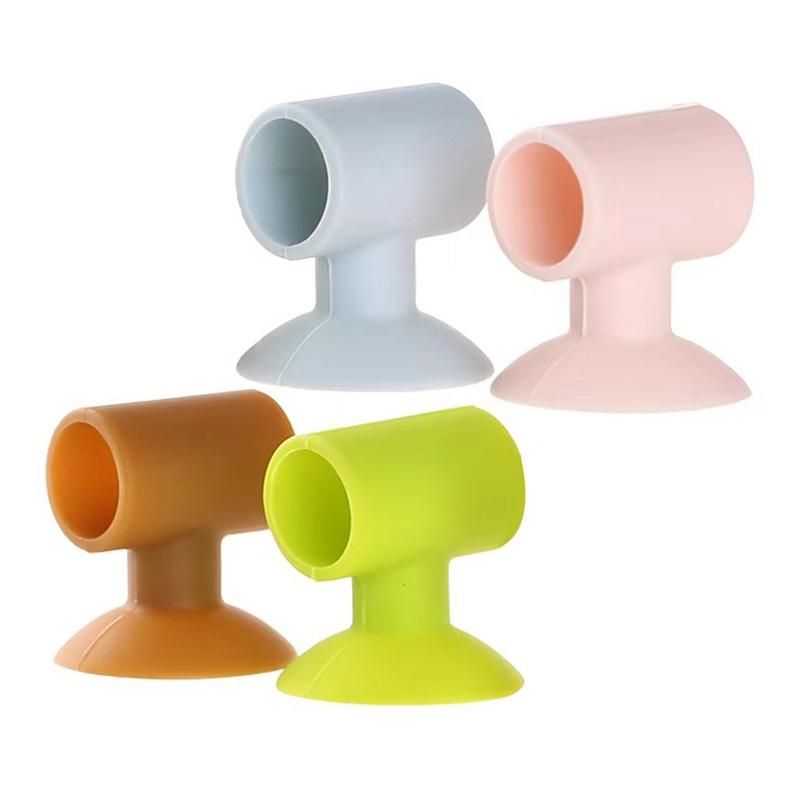 Shockproof Silicone Door Stopper Handle Buffer Wall-Brown