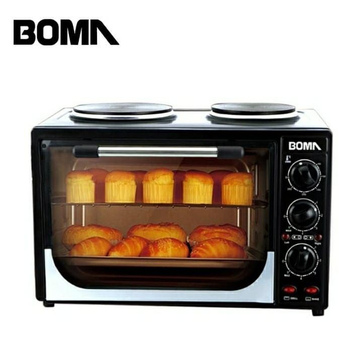 35L Multi-functional Rotisserie Oven With 2 Hot Plate