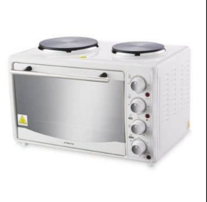 27L Multi-function Oven With 2 Hotplates For Grilling,Baking