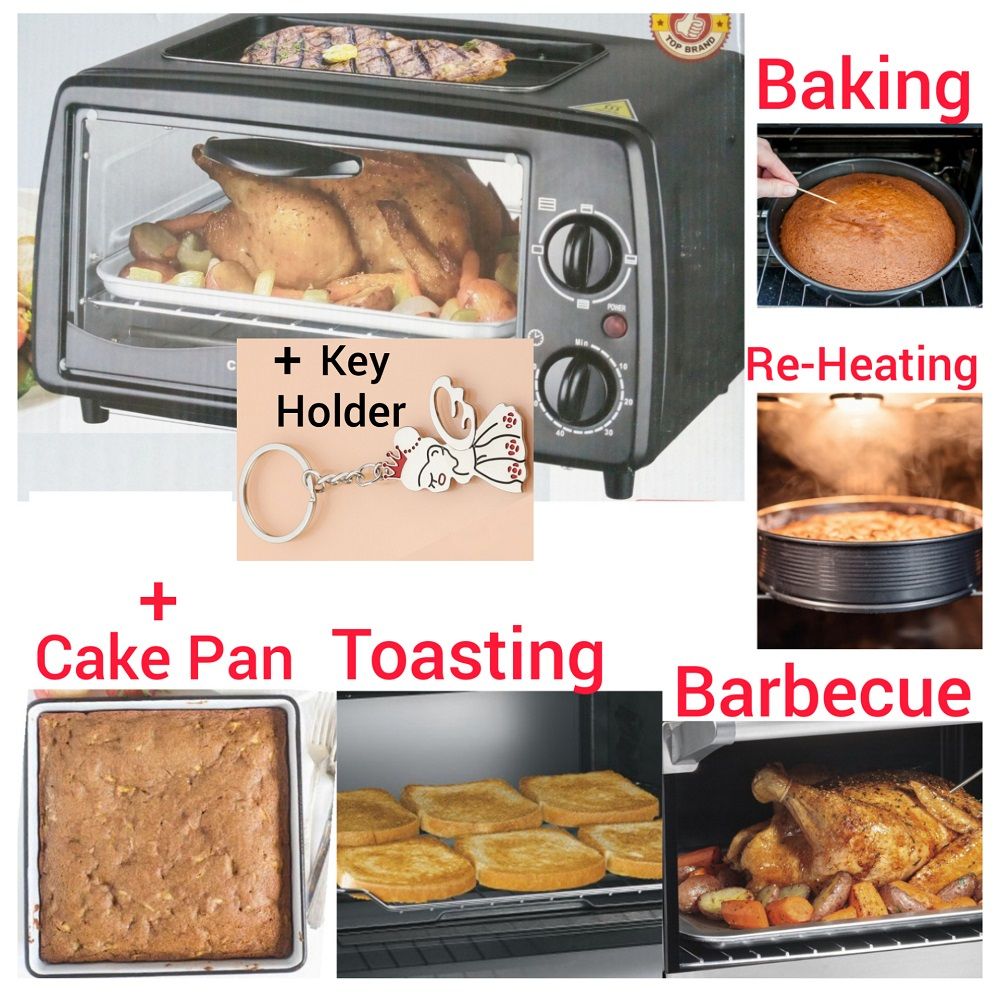 12 L- Oven Bake +Toast+ Top Grill + Cake Pan+Key Holder