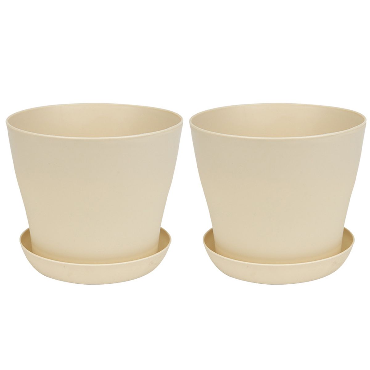2Pcs Nursery Planter   Strong Flexibility Beige