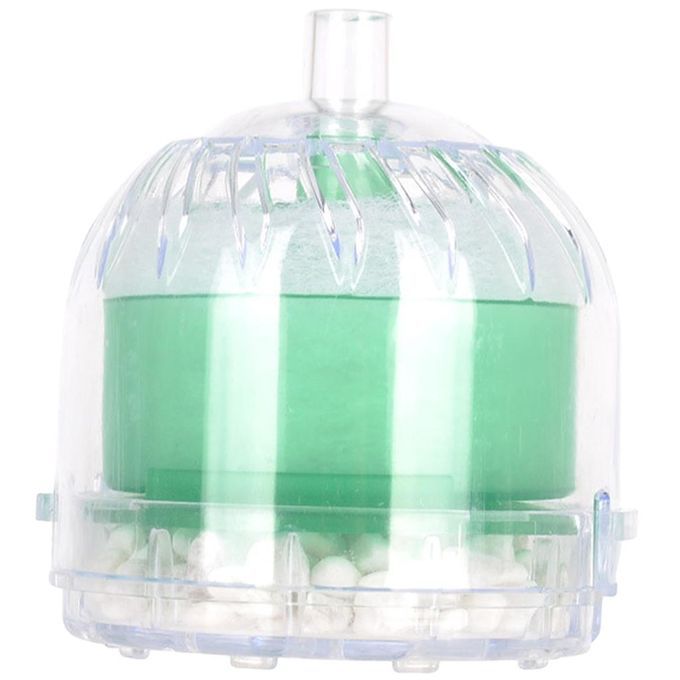 Plastic Fish Stool Suction Collector Oxygen Release Sponge Round Green