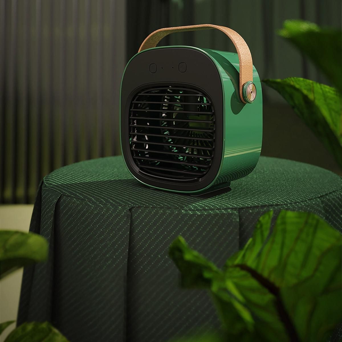 Portable Mini Air Conditioner Desktop Fan Cooler Humidifier Purifier for Room Office Home Living Room Bedroom C