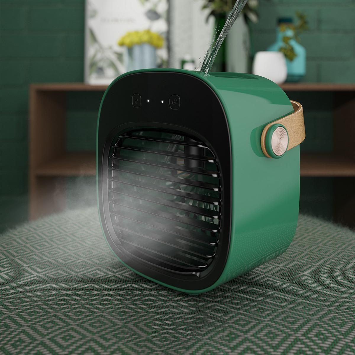 Portable Mini Air Conditioner Desktop Fan Cooler Humidifier Purifier for Room Office Home Living Room Bedroom C