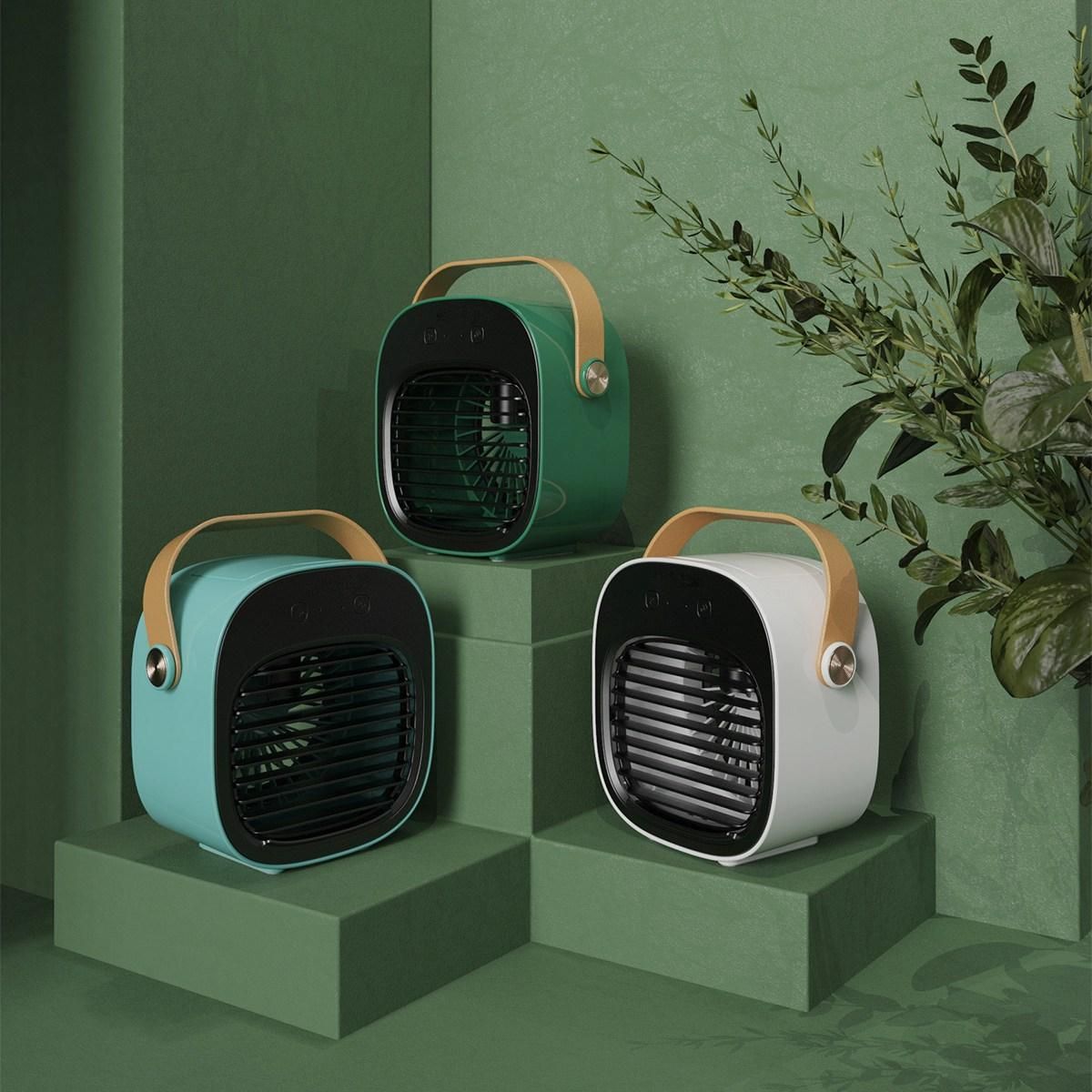 Portable Mini Air Conditioner Desktop Fan Cooler Humidifier Purifier for Room Office Home Living Room Bedroom C