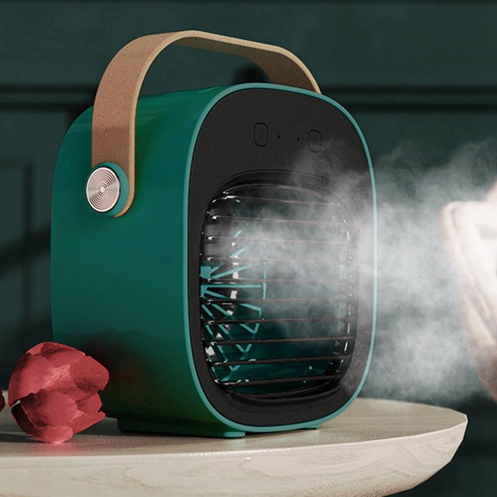 Portable Mini Air Conditioner Desktop Fan Cooler Humidifier Purifier for Room Office Home Living Room Bedroom C