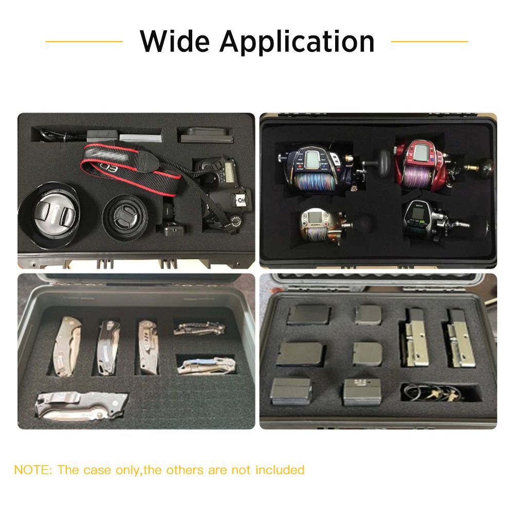 Waterproof Hard Case With Foam Insert Safety Storage