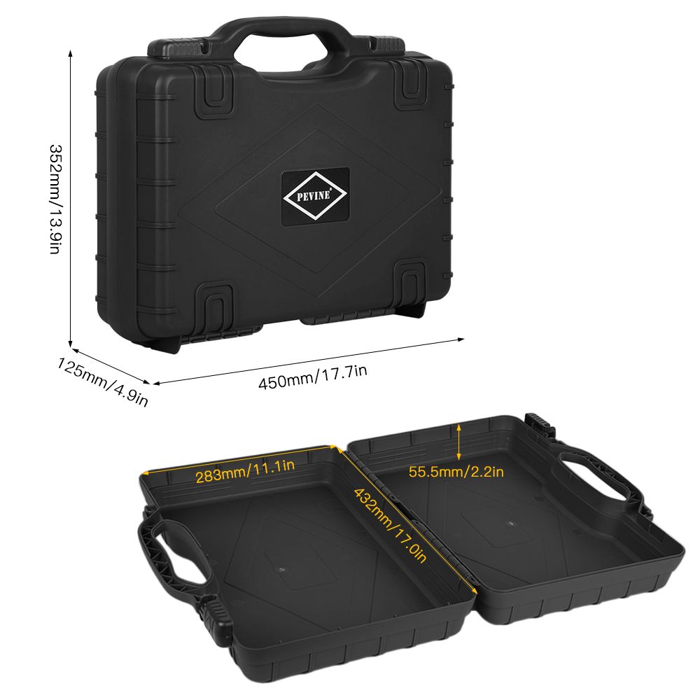 Waterproof Hard Case With Foam Insert Safety Storage