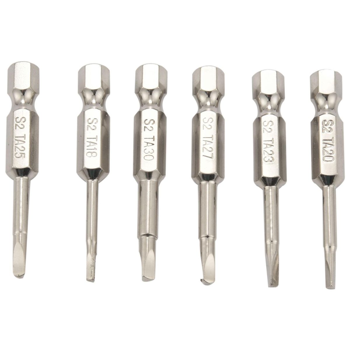 6Pcs S2 Steel Triangular Screw Bits Magnetic Screwdriver