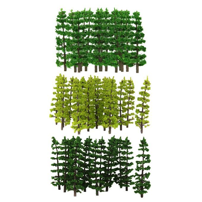 HO OO Green Fir Tree Models 1100 Layout For Diorama Wargame Scene