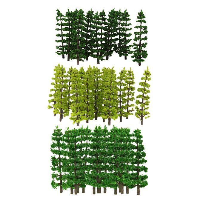 HO OO Green Fir Tree Models 1100 Layout For Diorama Wargame Scene