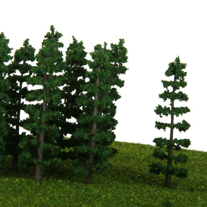 HO OO Green Fir Tree Models 1100 Layout For Diorama Wargame Scene