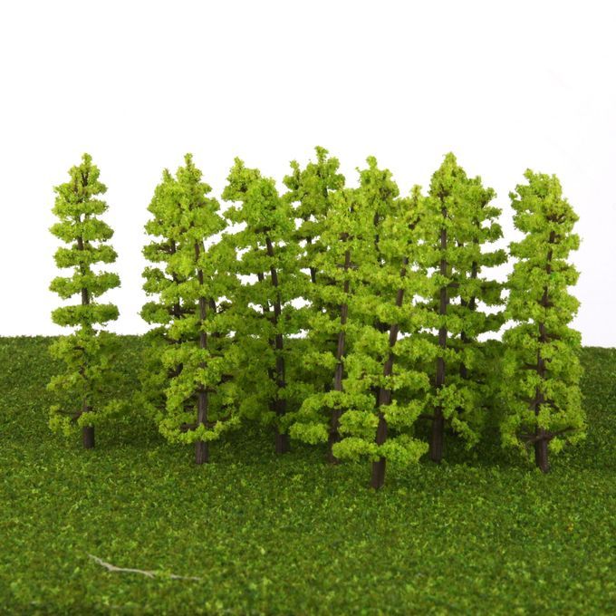 HO OO Green Fir Tree Models 1100 Layout For Diorama Wargame Scene