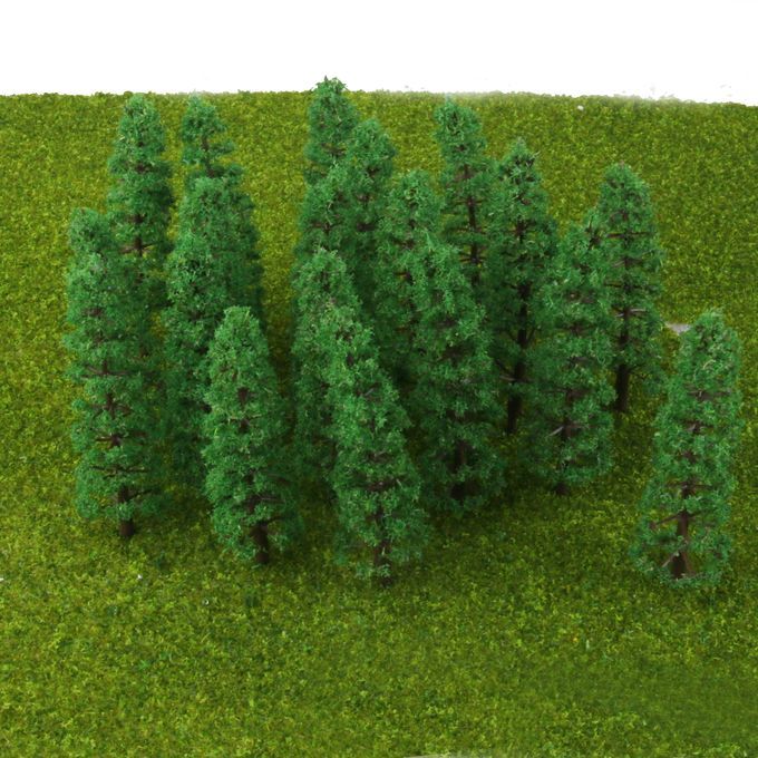 HO OO Green Fir Tree Models 1100 Layout For Diorama Wargame Scene
