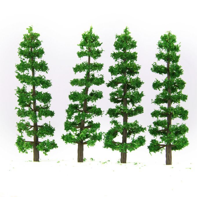 HO OO Green Fir Tree Models 1100 Layout For Diorama Wargame Scene