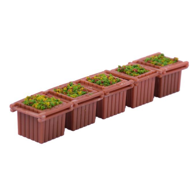 5pcs 1100 Square Flower Bed Miniature Landscape For Sand Table