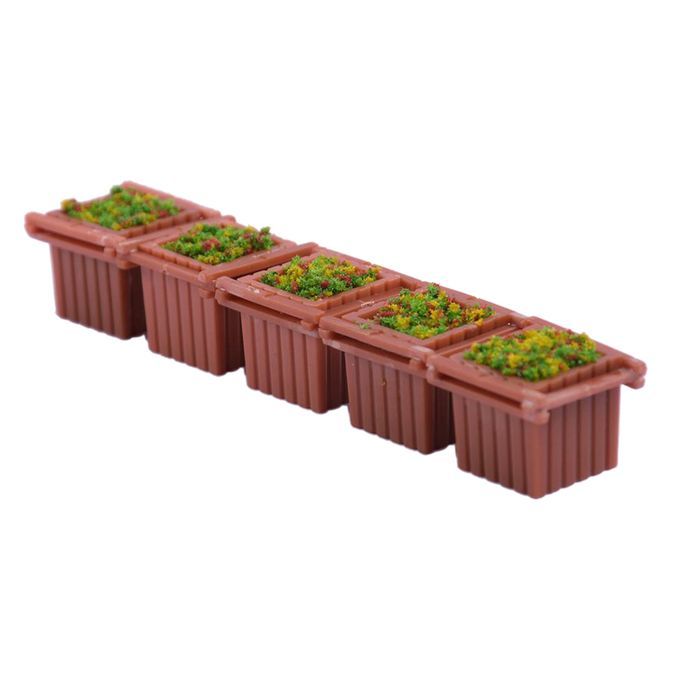 5pcs 1100 Square Flower Bed Miniature Landscape For Sand Table