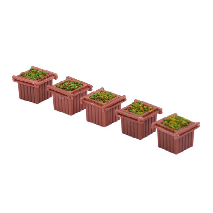 5pcs 1100 Square Flower Bed Miniature Landscape For Sand Table