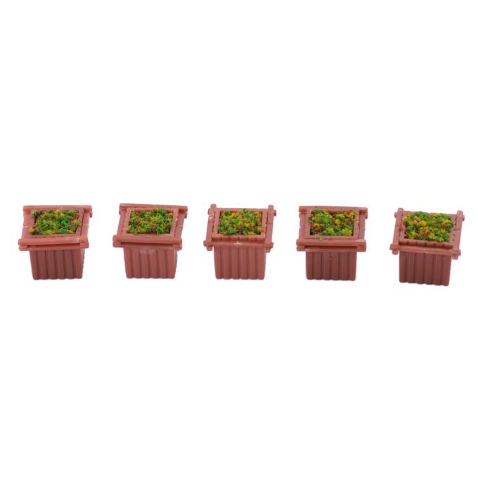5pcs 1100 Square Flower Bed Miniature Landscape For Sand Table