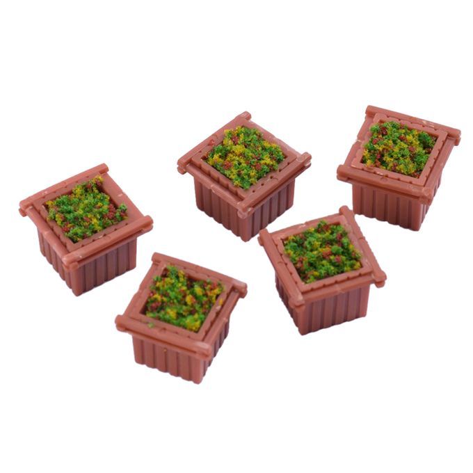 5pcs 1100 Square Flower Bed Miniature Landscape For Sand Table
