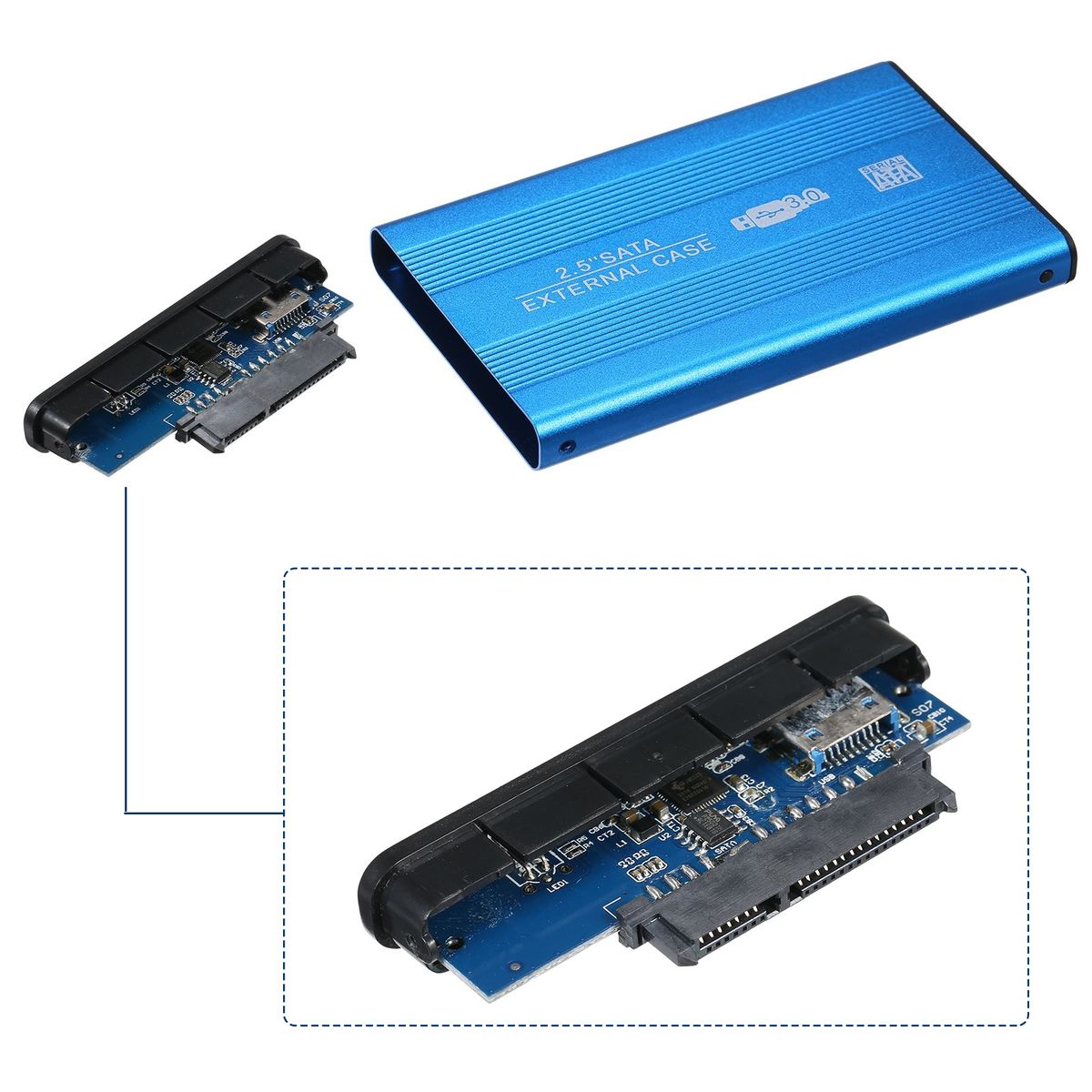 USB3.0 Portable Hard Disk Case 2.5 Inch External SATA