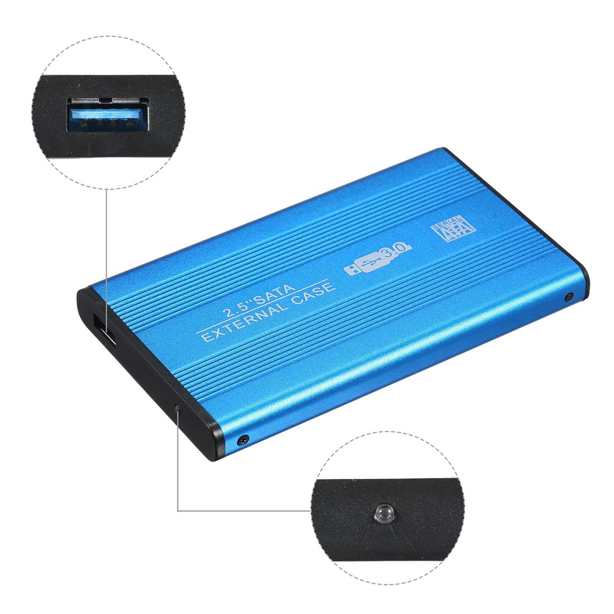 USB3.0 Portable Hard Disk Case 2.5 Inch External SATA