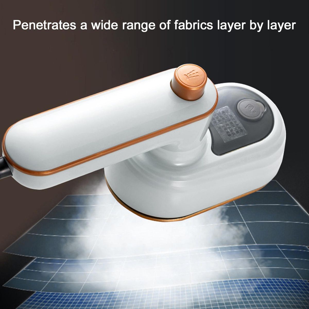 Lightweight Travel Iron Travel-ready Handheld Garment Steamer Compact White