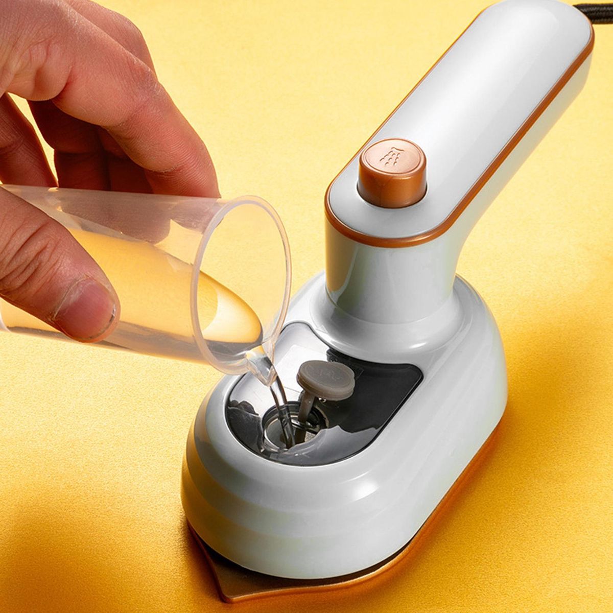 Lightweight Travel Iron Travel-ready Handheld Garment Steamer Compact White