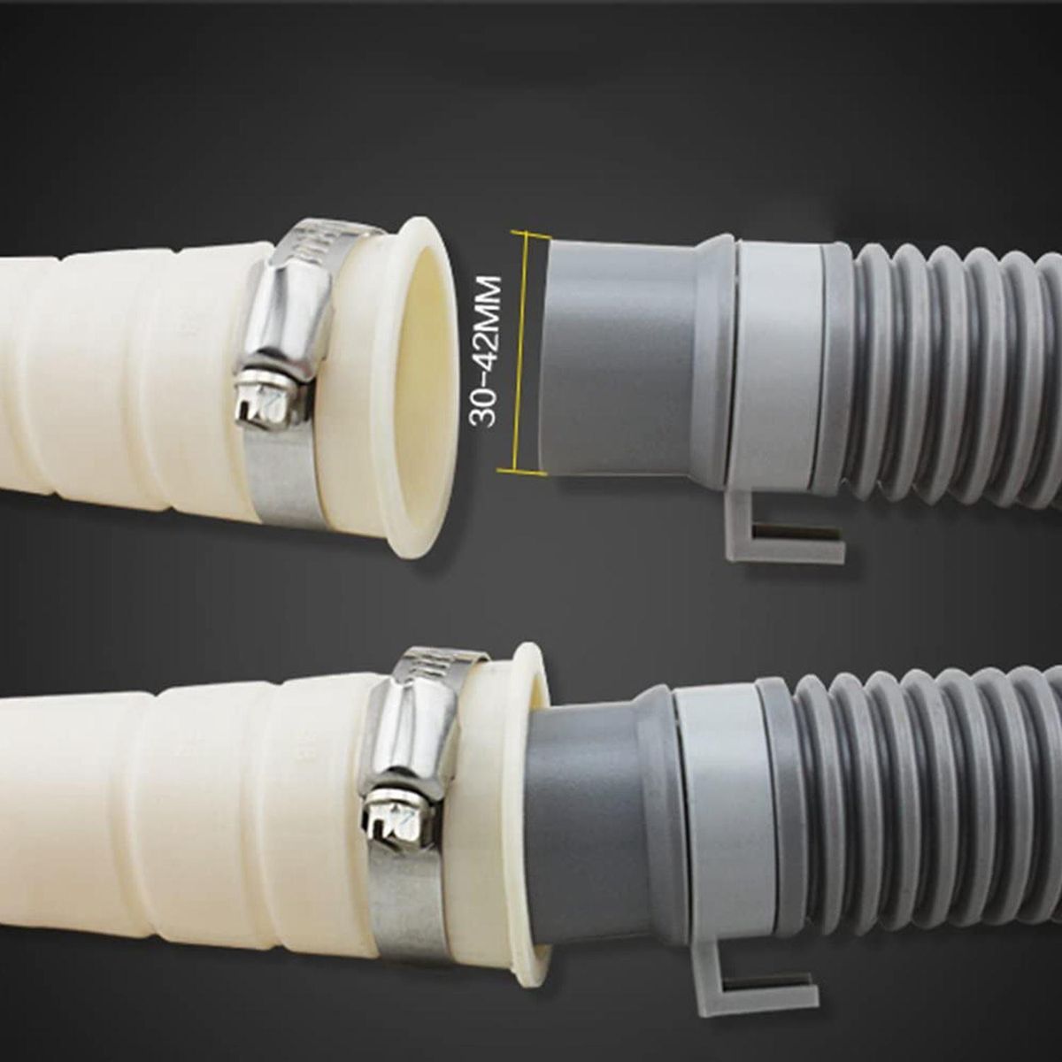 Washing Machine Drain Hose 2-Piece Set, Drainage Pipe