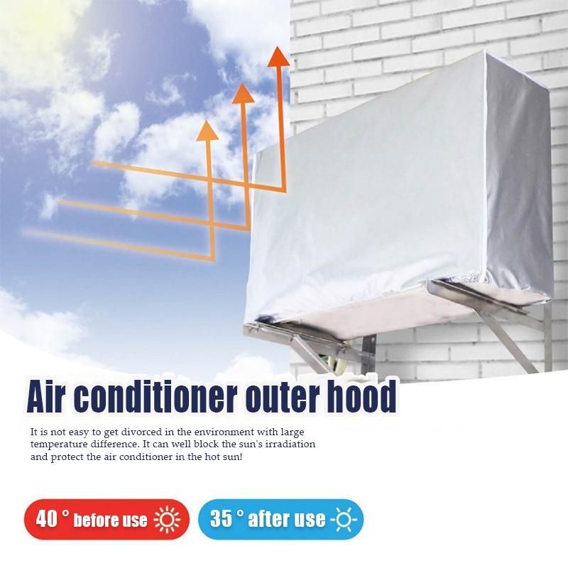 Outdoor Air Conditioning Cover Washing Waterproof Dust Cover Anti-Snow Rain Multi-size Main Engine Outer Cover Cleaning Bag