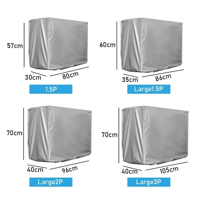 Outdoor Air Conditioning Cover Washing Waterproof Dust Cover Anti-Snow Rain Multi-size Main Engine Outer Cover Cleaning Bag
