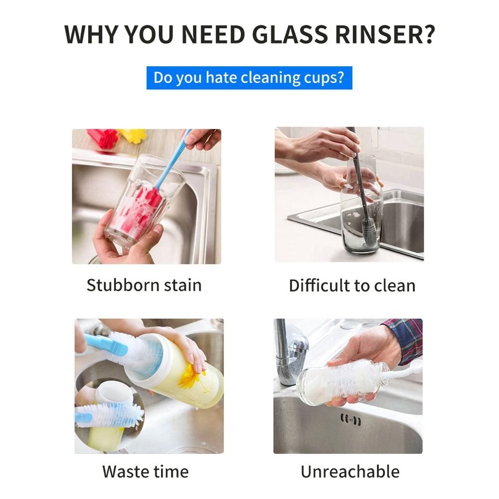 Glass Rinser Automatic Bar Cup Kitchen Tools Specialty