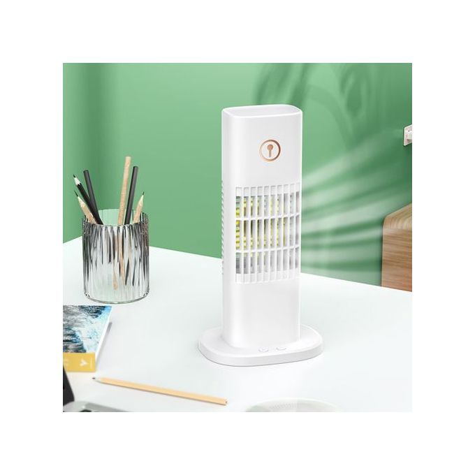 Air Conditioner Fan Air Cooler Table Portable Fans White