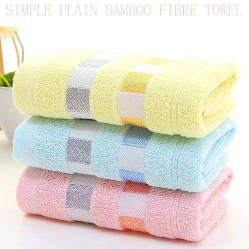 72*33cm Soft Striped Cotton Hand Towel For Adult