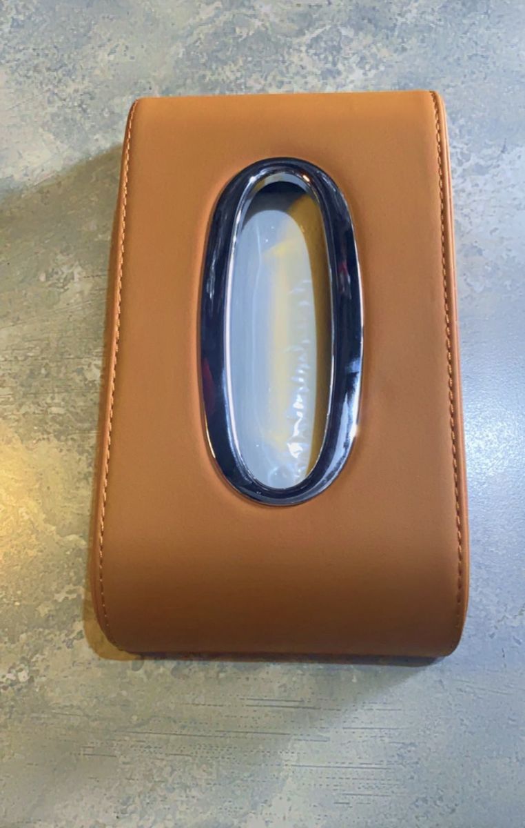 High Quality Beautiful Brown Leather Tissue Box