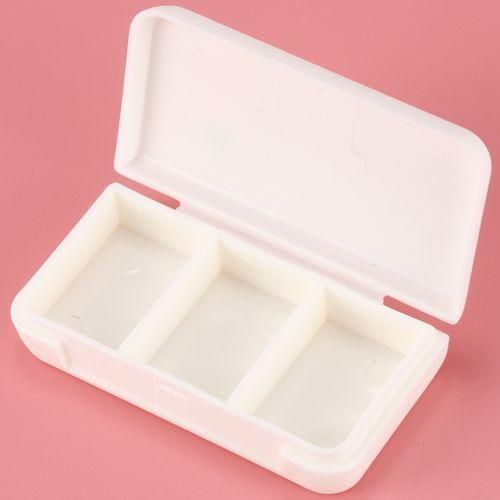 Portable Pill Box Three Compartments Small Pill Bag Mini