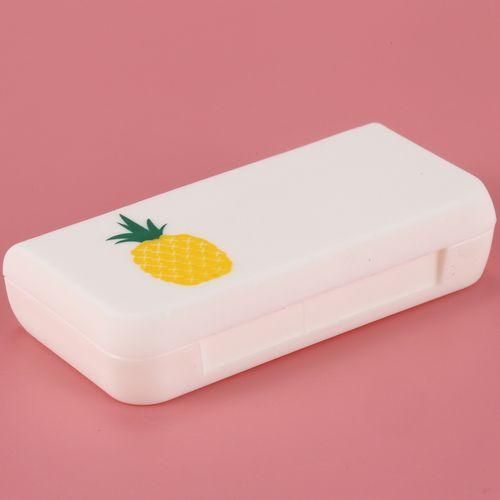 Portable Pill Box Three Compartments Small Pill Bag Mini