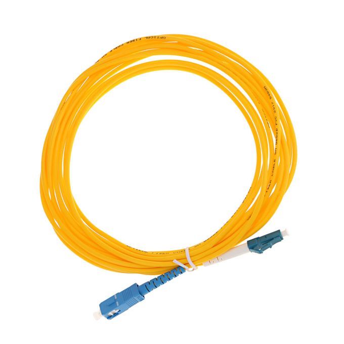 5 Meter Singlemode Simplex Fiber Optic Wire Cable Cord Line SC To 5m