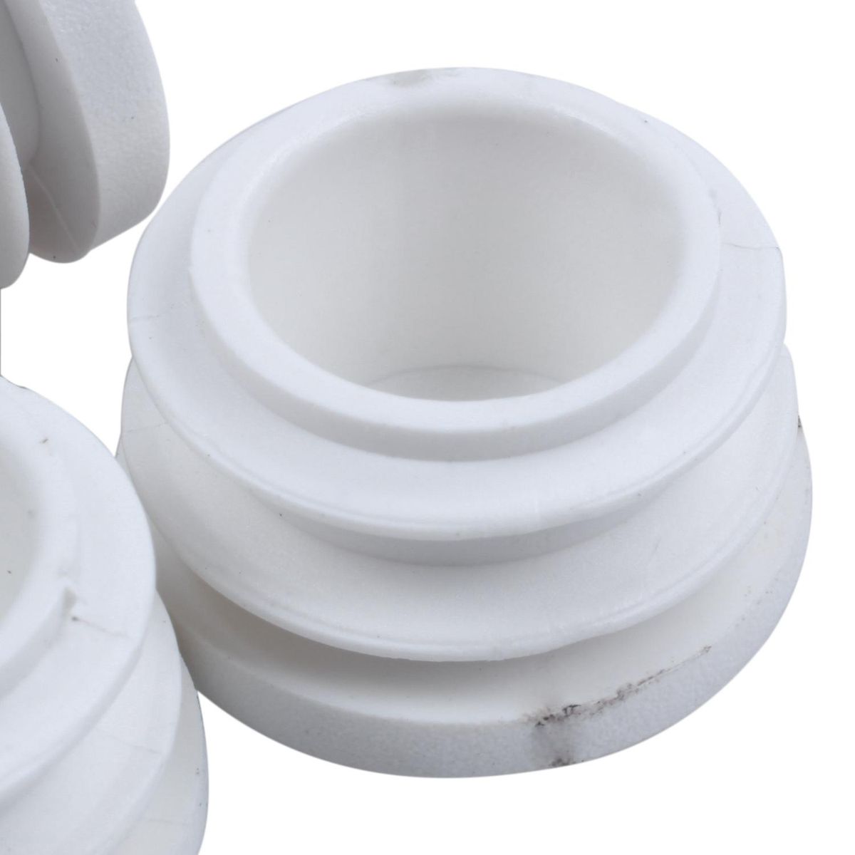 4 Pcs 19mm Dia Plastic Blanking End Cap Tubing Pipe Inserts