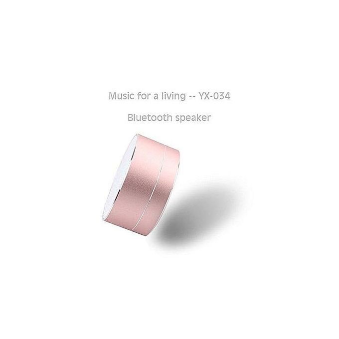 YX034 Bluetooth Portable Wireless Speaker For Phone PC Handfree Calling CNC TF Card MP3 Music Speaker With MIC(Black) HT-S