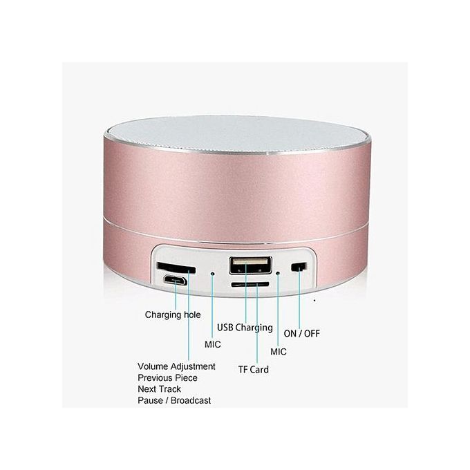 YX034 Bluetooth Portable Wireless Speaker For Phone PC Handfree Calling CNC TF Card MP3 Music Speaker With MIC(Black) HT-S