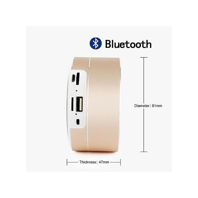 YX034 Bluetooth Portable Wireless Speaker For Phone PC Handfree Calling CNC TF Card MP3 Music Speaker With MIC(Black) HT-S