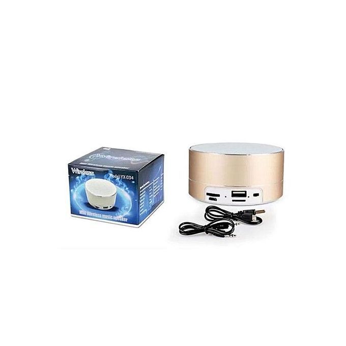YX034 Bluetooth Portable Wireless Speaker For Phone PC Handfree Calling CNC TF Card MP3 Music Speaker With MIC(Black) HT-S