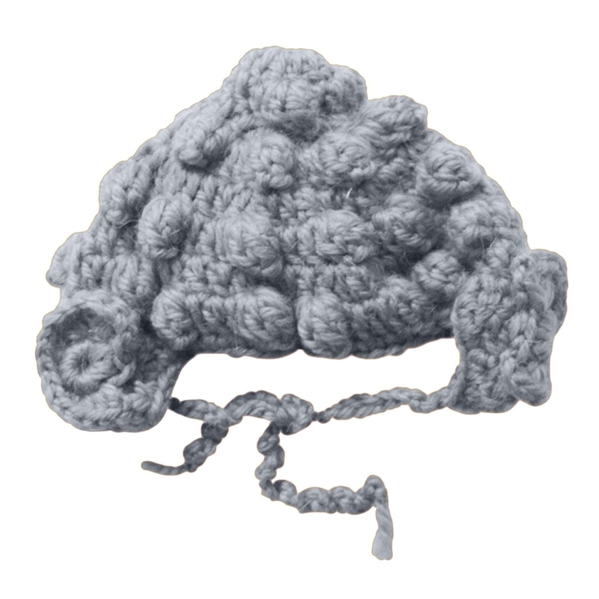 Handwoven Buddha Hat for Pets Whisker Wonderland Handcrafted Cat Grey