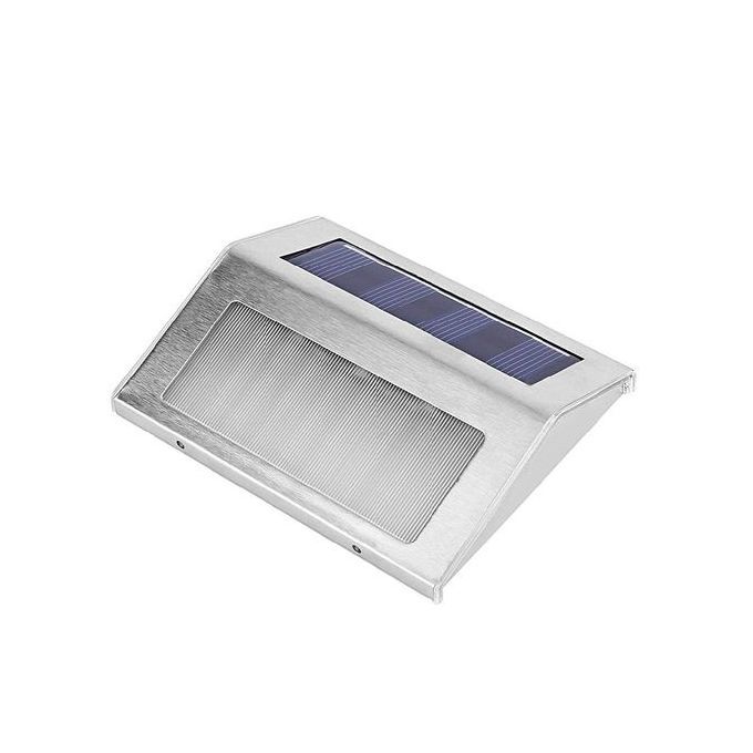 Toye Waterproof Stainless Steel Solar 3 LED Wall Fence Floor Stairs Corner Light